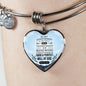Good And Perfect Will of God Bible Verse Faith Heart Bracelet Bangle - Express Your Love Gifts