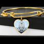 Good And Perfect Will of God Bible Verse Faith Heart Bracelet Bangle - Express Your Love Gifts