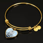 Good And Perfect Will of God Bible Verse Faith Heart Bracelet Bangle - Express Your Love Gifts
