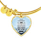 Good And Perfect Will of God Bible Verse Faith Heart Bracelet Bangle - Express Your Love Gifts