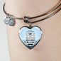 Good And Perfect Will of God Bible Verse Faith Heart Bracelet Bangle - Express Your Love Gifts
