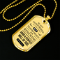Good And Perfect Will Of God Necklace Stainless Steel or 18k Gold Dog Tag 24" Chain-Express Your Love Gifts