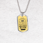 Good And Perfect Will Of God Necklace Stainless Steel or 18k Gold Dog Tag 24" Chain-Express Your Love Gifts