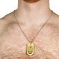 Good And Perfect Will Of God Necklace Stainless Steel or 18k Gold Dog Tag 24" Chain-Express Your Love Gifts
