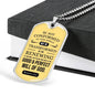 Good And Perfect Will Of God Necklace Stainless Steel or 18k Gold Dog Tag 24" Chain-Express Your Love Gifts
