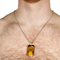 Good Fight Of Faith Christian Faith Necklace Stainless Steel or 18k Gold Dog Tag 24" Chain-Express Your Love Gifts