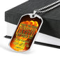 Good Fight Of Faith Christian Faith Necklace Stainless Steel or 18k Gold Dog Tag 24" Chain-Express Your Love Gifts
