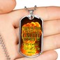 Good Fight Of Faith Christian Faith Necklace Stainless Steel or 18k Gold Dog Tag 24" Chain-Express Your Love Gifts