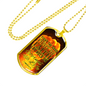 Good Fight Of Faith Christian Faith Necklace Stainless Steel or 18k Gold Dog Tag 24" Chain-Express Your Love Gifts