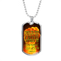 Good Fight Of Faith Christian Faith Necklace Stainless Steel or 18k Gold Dog Tag 24" Chain-Express Your Love Gifts