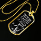 Good Fight Of Faith Necklace Stainless Steel or 18k Gold Dog Tag 24" Chain-Express Your Love Gifts