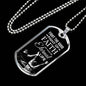 Good Fight Of Faith Necklace Stainless Steel or 18k Gold Dog Tag 24" Chain-Express Your Love Gifts