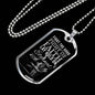 Good Fight Of Faith Timothy Necklace Stainless Steel or 18k Gold Dog Tag 24" Chain-Express Your Love Gifts