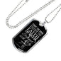 Good Fight Of Faith Timothy Necklace Stainless Steel or 18k Gold Dog Tag 24" Chain-Express Your Love Gifts
