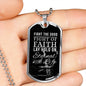 Good Fight Of Faith Timothy Necklace Stainless Steel or 18k Gold Dog Tag 24" Chain-Express Your Love Gifts