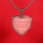 Grandma I Am So Blessed Necklace Stainless Steel or 18k Gold Heart Pendant 18-22" - Express Your Love Gifts