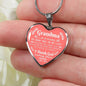 Grandma I Am So Blessed Necklace Stainless Steel or 18k Gold Heart Pendant 18-22" - Express Your Love Gifts