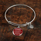 Grandma I Love You Because Stainless Steel or 18k Gold Circle Bangle Bracelet - Express Your Love Gifts