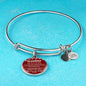 Grandma I Love You Because Stainless Steel or 18k Gold Circle Bangle Bracelet - Express Your Love Gifts