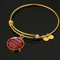 Grandma I Love You Because Stainless Steel or 18k Gold Circle Bangle Bracelet - Express Your Love Gifts