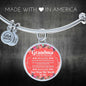 Grandma I Love You Stainless Steel or 18k Gold Circle Bangle Bracelet - Express Your Love Gifts