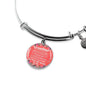 Grandma I Love You Stainless Steel or 18k Gold Circle Bangle Bracelet - Express Your Love Gifts