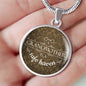 Grandmother Gift Circle Necklace Stainless Steel or 18k Gold 18-22" - Express Your Love Gifts