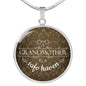 Grandmother Gift Circle Necklace Stainless Steel or 18k Gold 18-22" - Express Your Love Gifts