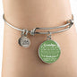 Grandpa I Am So Blessed To Have You Stainless Steel or 18k Gold Circle Bangle Bracelet - Express Your Love Gifts