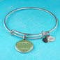 Grandpa I Am So Blessed To Have You Stainless Steel or 18k Gold Circle Bangle Bracelet - Express Your Love Gifts