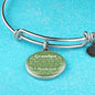 Grandpa I Am So Blessed To Have You Stainless Steel or 18k Gold Circle Bangle Bracelet - Express Your Love Gifts