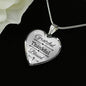 Grateful Thankful Blessed Christian Verse Gift Heart Pendant Necklace - Express Your Love Gifts