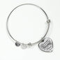 Grateful Thankful Blessed Christian Faith Psalms Heart Bracelet Bangle - Express Your Love Gifts