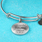 Grateful Thankful Blessed Circle Bangle Stainless Steel or 18k Gold 79 - Express Your Love Gifts
