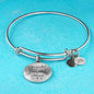 Grateful Thankful Blessed Circle Bangle Stainless Steel or 18k Gold 79 - Express Your Love Gifts