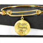 Grateful Thankful Blessed Circle Bangle Stainless Steel or 18k Gold 79 - Express Your Love Gifts