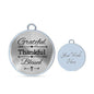 Grateful Thankful Blessed Circle Bangle Stainless Steel or 18k Gold 79 - Express Your Love Gifts