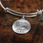Grateful Thankful Blessed Circle Bangle Stainless Steel or 18k Gold 79 - Express Your Love Gifts