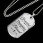 Grateful Thankful Blessed Necklace Stainless Steel or 18k Gold Dog Tag W 24"-Express Your Love Gifts