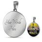 Great Thing Don'T Wait Circle Necklace Stainless Steel or 18k Gold 18-22" - Express Your Love Gifts