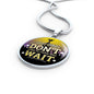 Great Thing Don'T Wait Circle Necklace Stainless Steel or 18k Gold 18-22" - Express Your Love Gifts