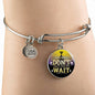 Great Thing Don'T Wait Stainless Steel or 18k Gold Circle Bangle Bracelet - Express Your Love Gifts