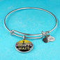 Great Thing Don'T Wait Stainless Steel or 18k Gold Circle Bangle Bracelet - Express Your Love Gifts
