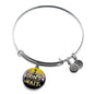 Great Thing Don'T Wait Stainless Steel or 18k Gold Circle Bangle Bracelet - Express Your Love Gifts