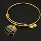 Great Thing Don'T Wait Stainless Steel or 18k Gold Circle Bangle Bracelet - Express Your Love Gifts