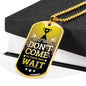 Great Things Necklace Stainless Steel or 18k Gold Dog Tag 24" Chain-Express Your Love Gifts