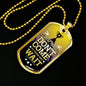 Great Things Necklace Stainless Steel or 18k Gold Dog Tag 24" Chain-Express Your Love Gifts
