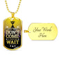 Great Things Necklace Stainless Steel or 18k Gold Dog Tag 24" Chain-Express Your Love Gifts