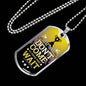 Great Things Necklace Stainless Steel or 18k Gold Dog Tag 24" Chain-Express Your Love Gifts
