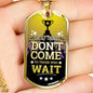 Great Things Necklace Stainless Steel or 18k Gold Dog Tag 24" Chain-Express Your Love Gifts
